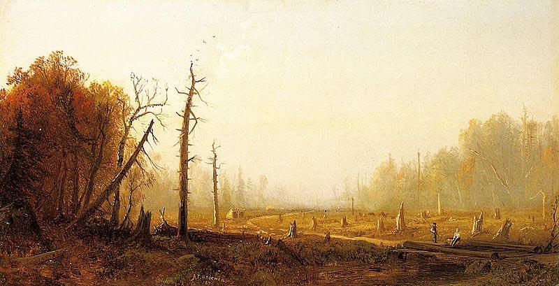 Alfred Thompson Bricher Autumn Landscape oil painting picture